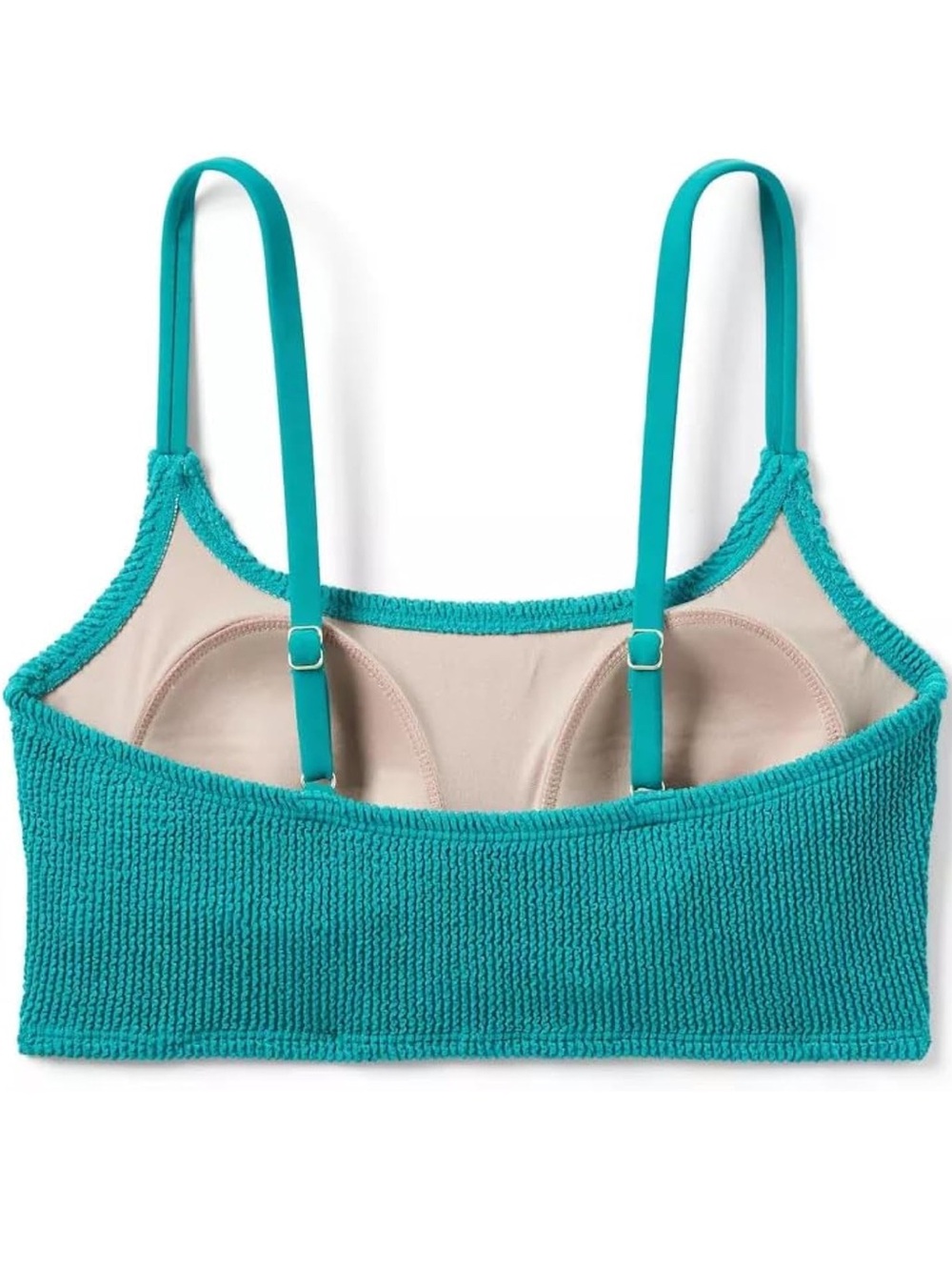 Pucker Texture Turquoise Bikini Top - Medium NWOT - Picture 3 of 3